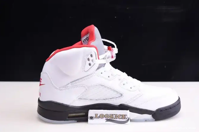 Rep Retro Jordan 5 (2020) DA1911-102 Red Silver Air Fire Tongue 0615